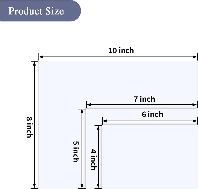 ZBEIVAN Photo Paper 4x6, 5x7, 8x10 inch, Glossy Photo Papers 150 Sheets, Inkjet Printer Photo Paper for Dye Ink, 200 GSM (50 Sheets of each size 4x6, 5x7, 8x10) - Image 2